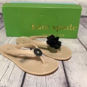 Kate SpadeDYI nude flip-flops w/box missing flower